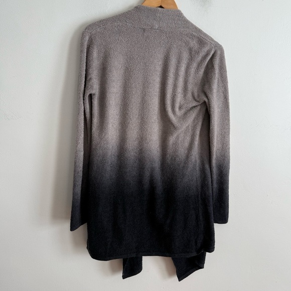 Barefoot Dreams Cardigan  Sweater S/M Dip Dyed Cascade Long Sleeve Open Front - Picture 6 of 7